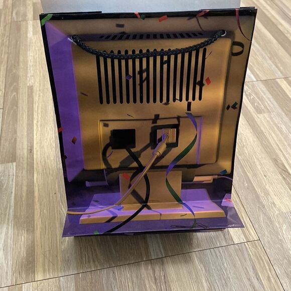 Vintage computer bag birthday gift bag 90’s nostalgic gift computer tech guy - Picture 2 of 4